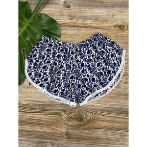 Blue print high side cut pajama bottoms